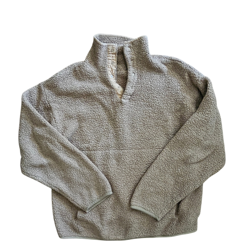 Skims Sherpa 1/4 Button Sweater